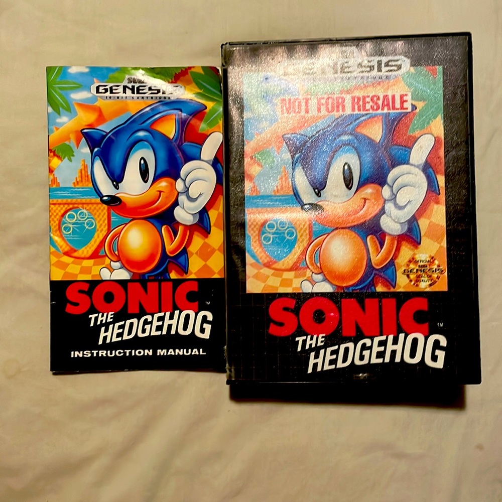 Sega Genesis Sonic The Hedgehog NOT FOR RESALE